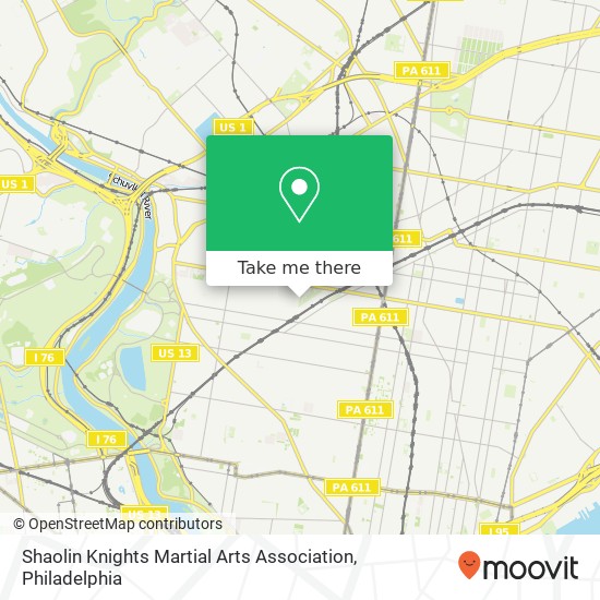 Mapa de Shaolin Knights Martial Arts Association
