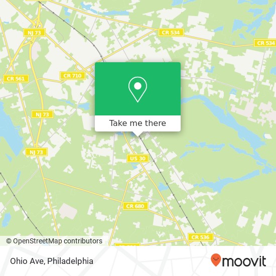 Ohio Ave map