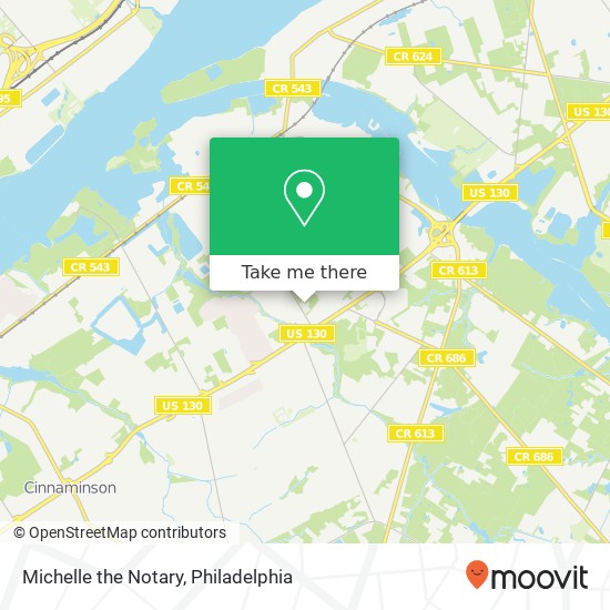 Michelle the Notary map