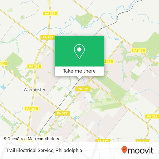 Trail Electrical Service map