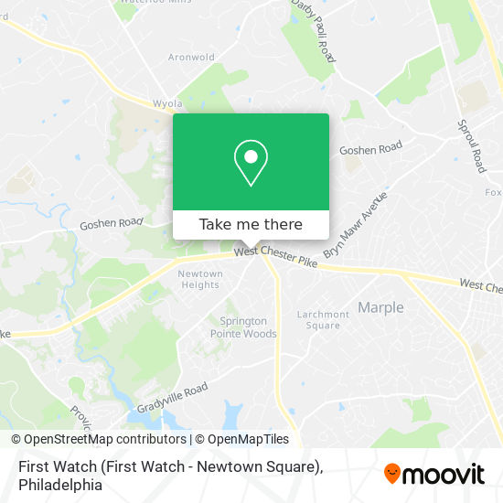 First Watch (First Watch - Newtown Square) map