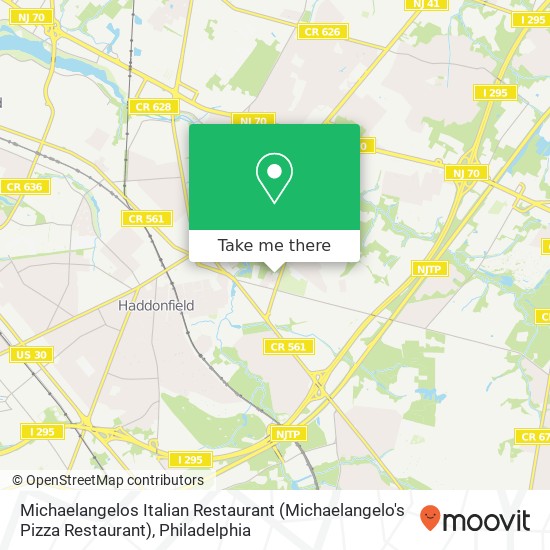 Mapa de Michaelangelos Italian Restaurant (Michaelangelo's Pizza Restaurant)
