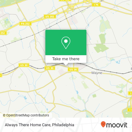 Mapa de Always There Home Care