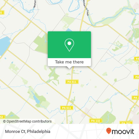 Monroe Ct map