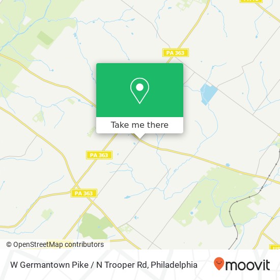 Mapa de W Germantown Pike / N Trooper Rd