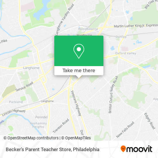 Mapa de Becker's Parent Teacher Store
