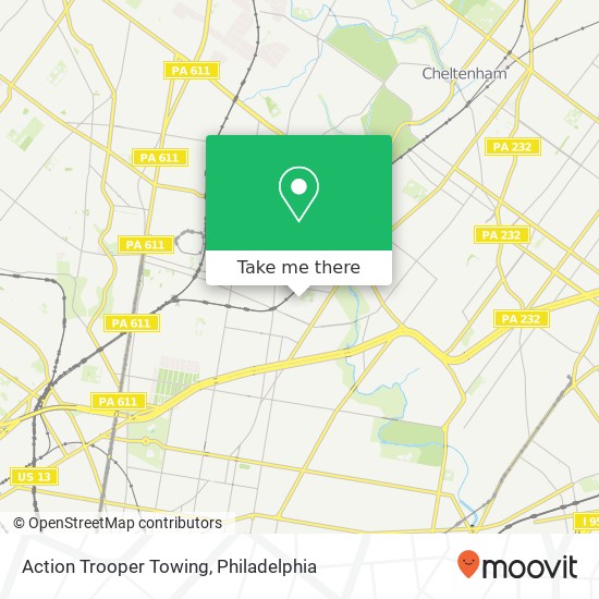 Action Trooper Towing map