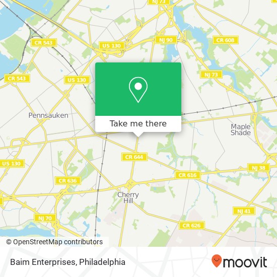 Baim Enterprises map