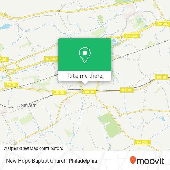 Mapa de New Hope Baptist Church