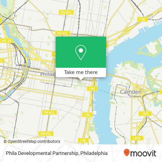 Phila Developmental Partnership map