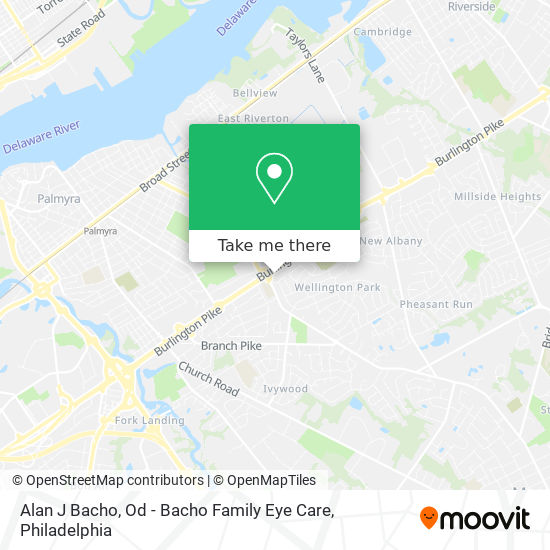 Mapa de Alan J Bacho, Od - Bacho Family Eye Care