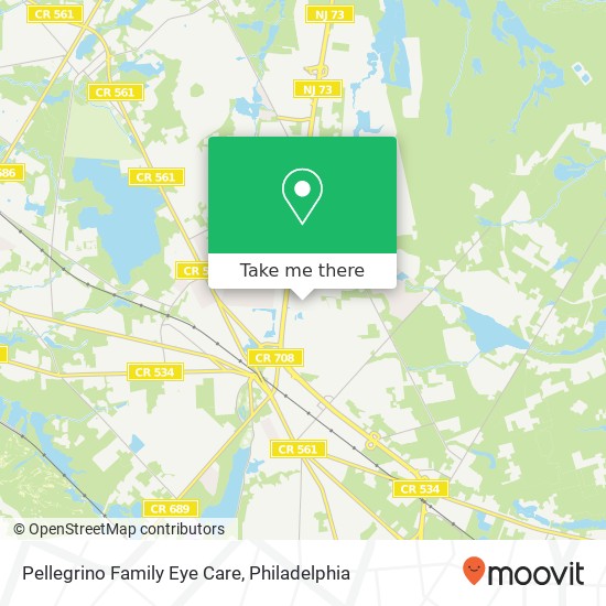 Pellegrino Family Eye Care map