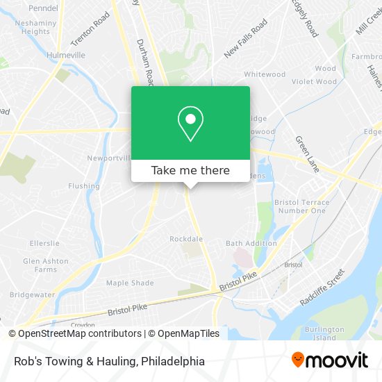 Rob's Towing & Hauling map