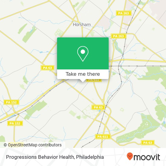 Progressions Behavior Health map