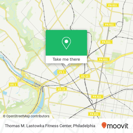 Mapa de Thomas M. Lastowka Fitness Center