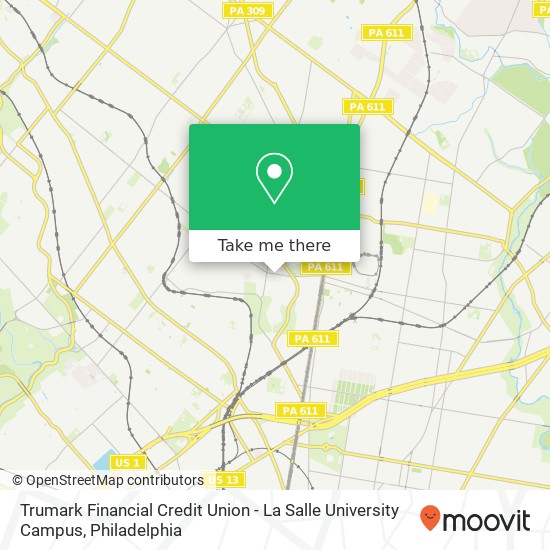 Trumark Financial Credit Union - La Salle University Campus map