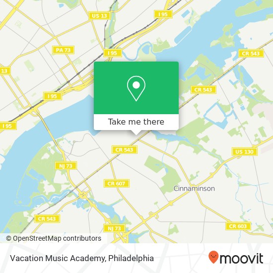 Mapa de Vacation Music Academy