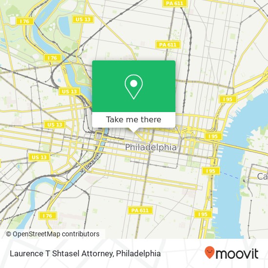 Laurence T Shtasel Attorney map
