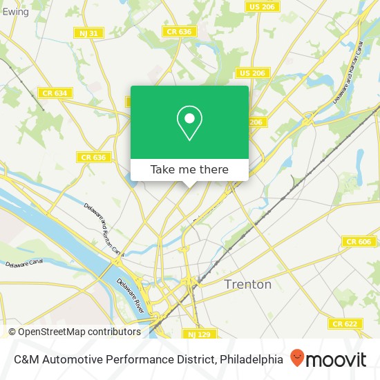 C&M Automotive Performance District map