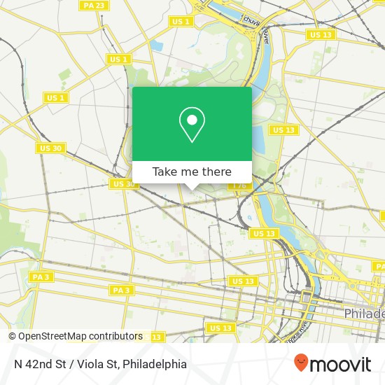 Mapa de N 42nd St / Viola St