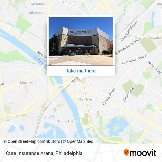 Mapa de Cure Insurance Arena