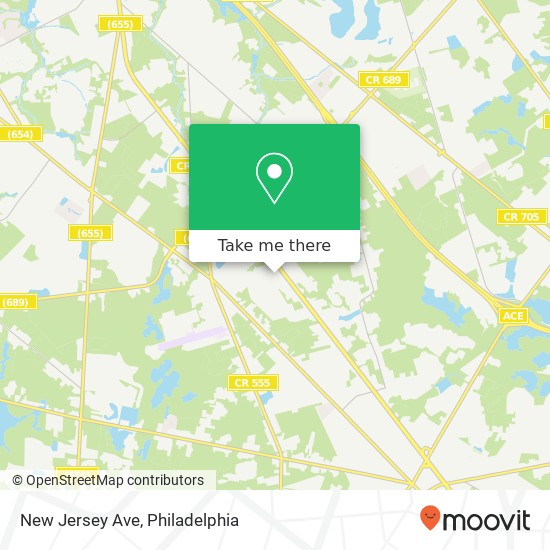 Mapa de New Jersey Ave