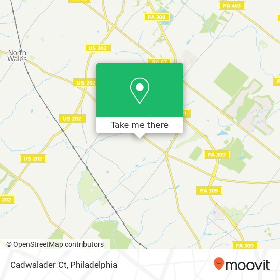 Mapa de Cadwalader Ct