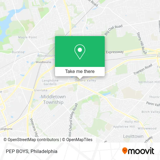 PEP BOYS map