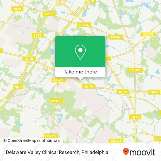 Delaware Valley Clinical Research map