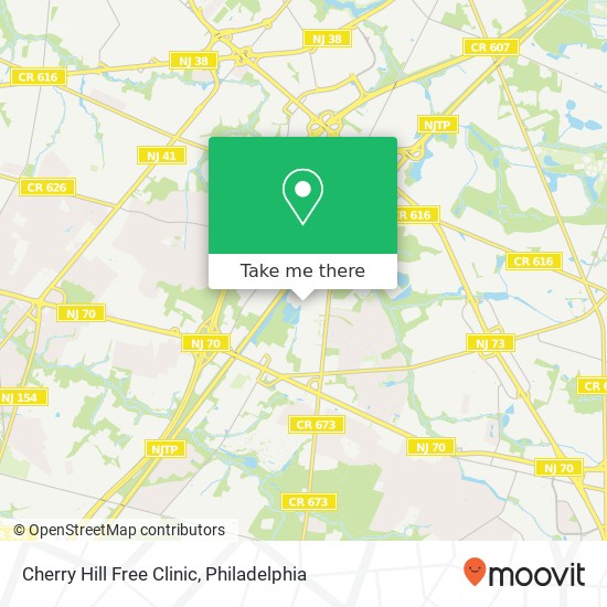 Cherry Hill Free Clinic map