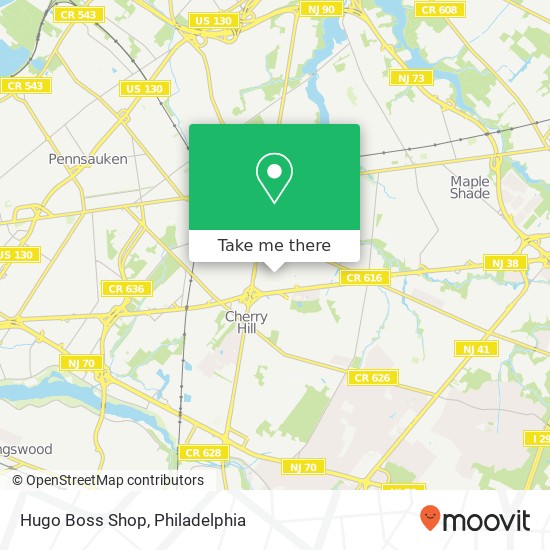 Mapa de Hugo Boss Shop