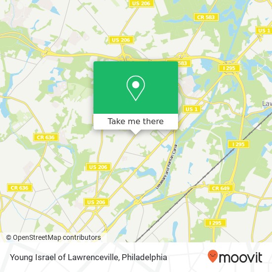 Young Israel of Lawrenceville map