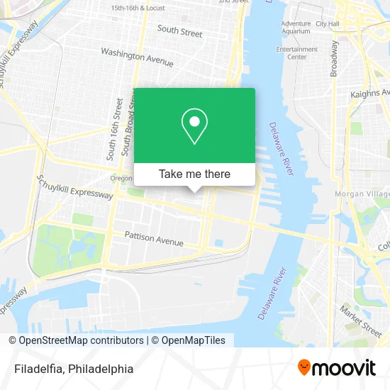 Filadelfia map