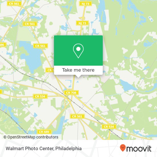 Mapa de Walmart Photo Center