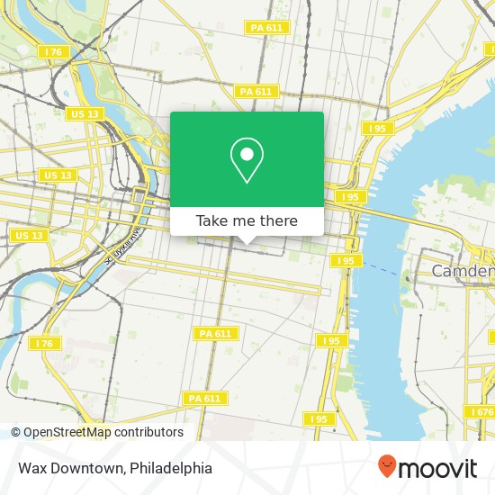 Wax Downtown map