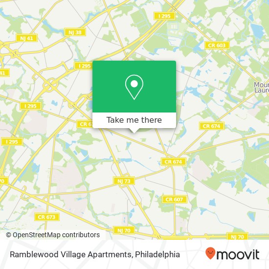 Mapa de Ramblewood Village Apartments