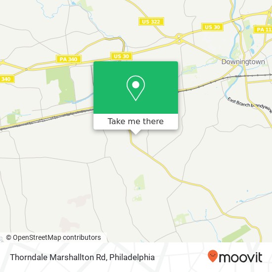 Thorndale Marshallton Rd map