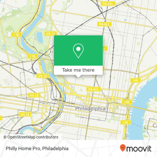 Mapa de Philly Home Pro