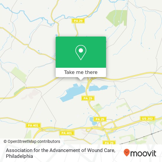Association for the Advancement of Wound Care map