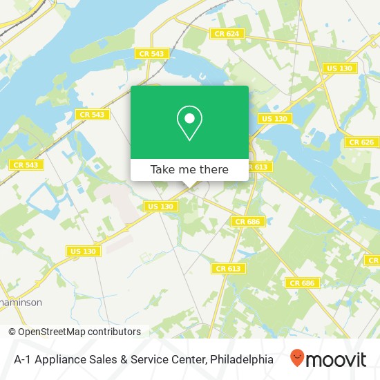 A-1 Appliance Sales & Service Center map
