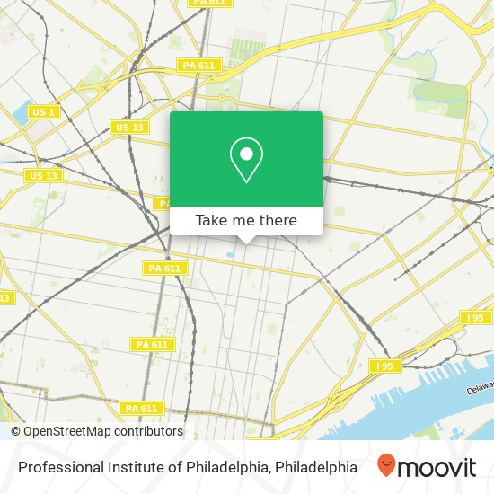 Mapa de Professional Institute of Philadelphia