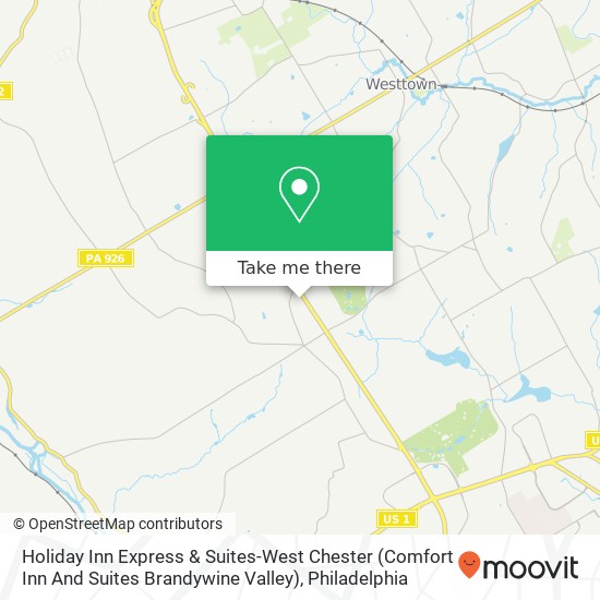 Holiday Inn Express & Suites-West Chester (Comfort Inn And Suites Brandywine Valley) map