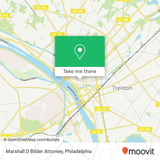 Marshall D Bilder Attorney map