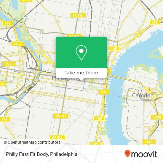Mapa de Philly Fast Fit Body