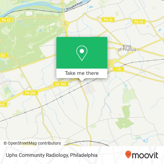 Uphs Community Radiology map