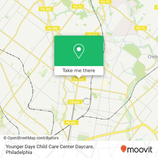 Mapa de Younger Days Child Care Center Daycare