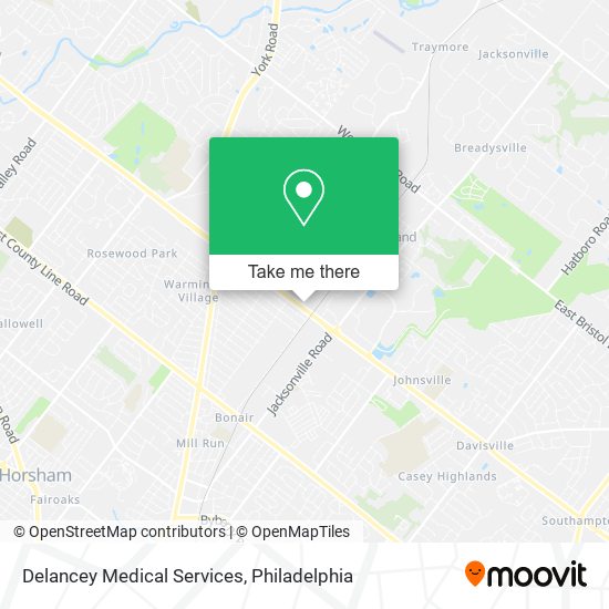 Mapa de Delancey Medical Services
