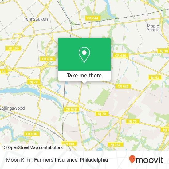 Moon Kim - Farmers Insurance map