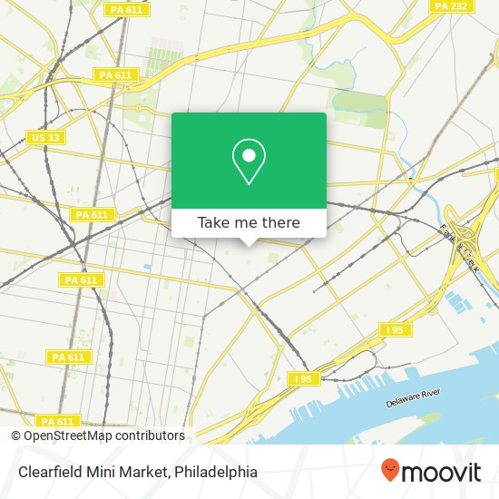 Clearfield Mini Market map