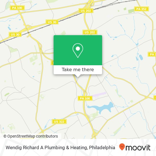 Mapa de Wendig Richard A Plumbing & Heating